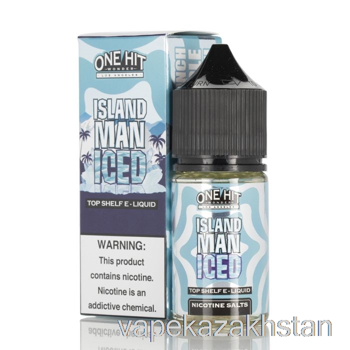 Vape Kazakhstan Island Man ICED - One Hit Wonder SALTS - 30mL 50mg